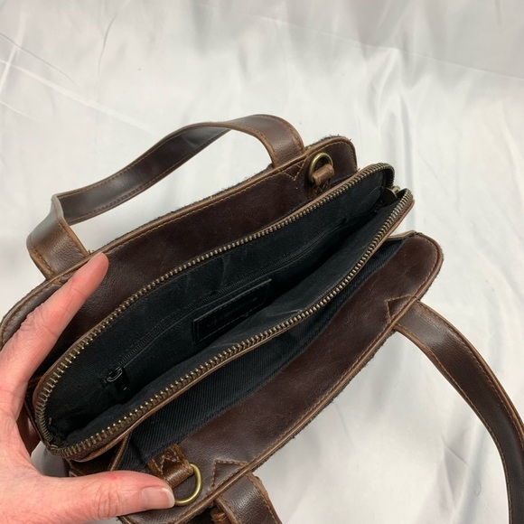 LIZ Claiborne Vintage Brown Tweed Handbag - Picture 2 of 7